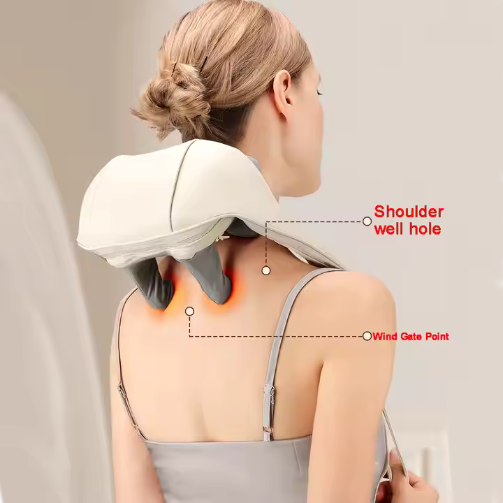 Professional Wireless Neck Shoulder Back Massager | جهاز تدليك احترافي لاسلكي للرقبة والكتفين والظهر